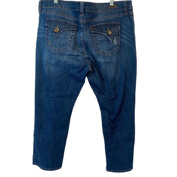 Kut from the Kloth‎ Maggie Skinny Boyfriend Petite Denim Jeans Sz 12 - Picture 2 of 4